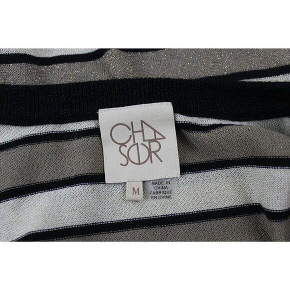 CHASOR Chaser Lurex M Striped Sweater CHA SOR - Picture 6 of 10
